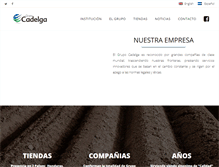 Tablet Screenshot of grupocadelga.com